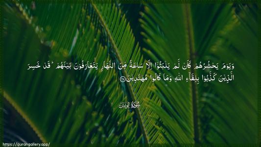 Yunus Ayah 45 - Arabic (Wide) wallpaper