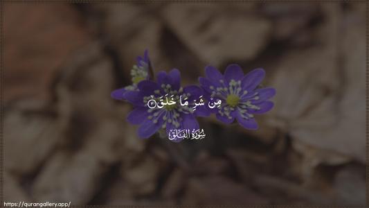 Al-Falaq Ayah 2 - Arabic (Wide) wallpaper