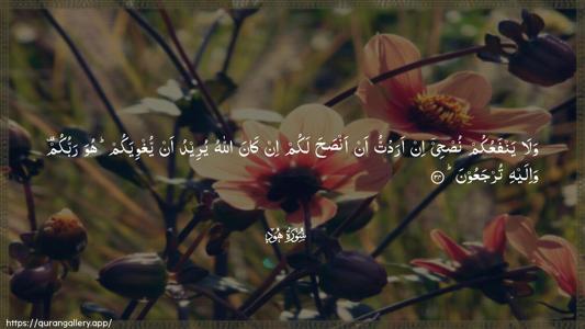 Hud Ayah 34 - Arabic (Wide) wallpaper