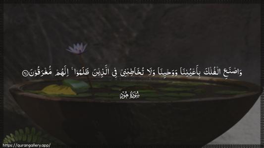 Hud Ayah 37 - Arabic (Wide) wallpaper