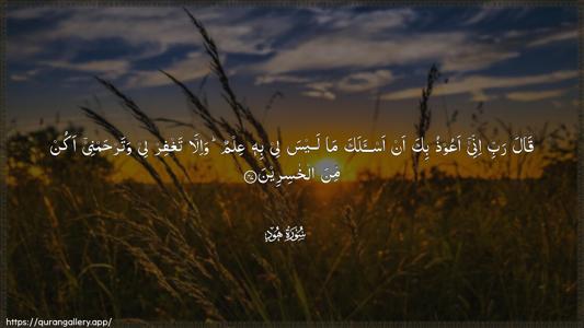 Hud Ayah 47 - Arabic (Wide) wallpaper