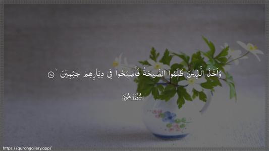 Hud Ayah 67 - Arabic (Wide) wallpaper