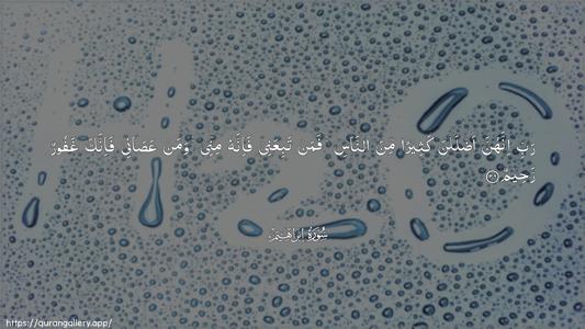 Ibrahim Ayah 36 - Arabic (Wide) wallpaper