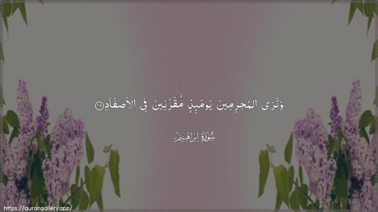 Ibrahim Ayah 49 - Arabic (Wide) wallpaper