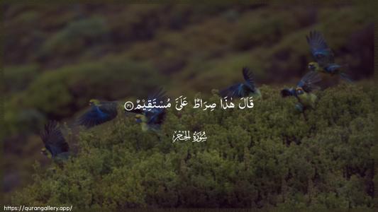 Al-Hijr Ayah 41 - Arabic (Wide) wallpaper