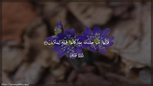 Al-Hijr Ayah 63 - Arabic (Wide) wallpaper