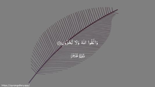 Al-Hijr Ayah 69 - Arabic (Wide) wallpaper