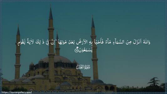 An-Nahl Ayah 65 - Arabic (Wide) wallpaper