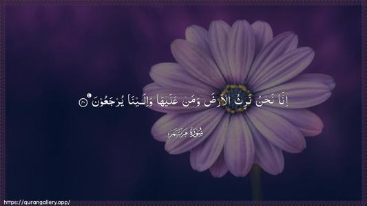 Maryam Ayah 40 - Arabic (Wide) wallpaper