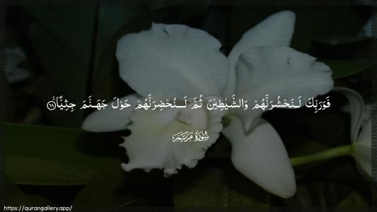 Maryam Ayah 68 - Arabic (Wide) wallpaper