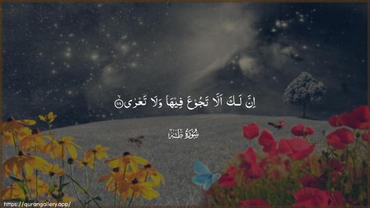 Taa-Haa Ayah 118 - Arabic (Wide) wallpaper