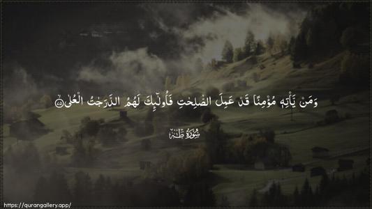Taa-Haa Ayah 75 - Arabic (Wide) wallpaper