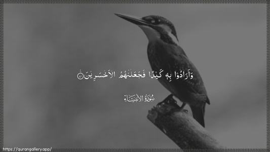 Al-Anbiyaa Ayah 70 - Arabic (Wide) wallpaper