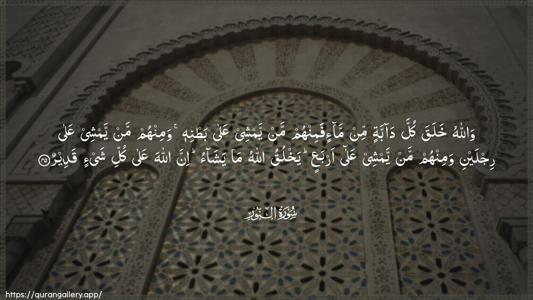 An-Noor Ayah 45 - Arabic (Wide) wallpaper