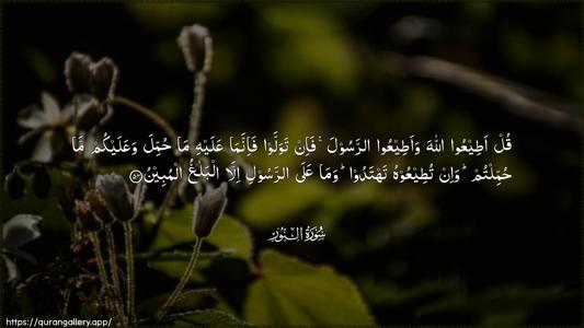 An-Noor Ayah 54 - Arabic (Wide) wallpaper