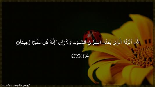 Al-Furqaan Ayah 6 - Arabic (Wide) wallpaper