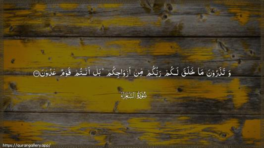 Ash-Shu"araa Ayah 166 - Arabic (Wide) wallpaper