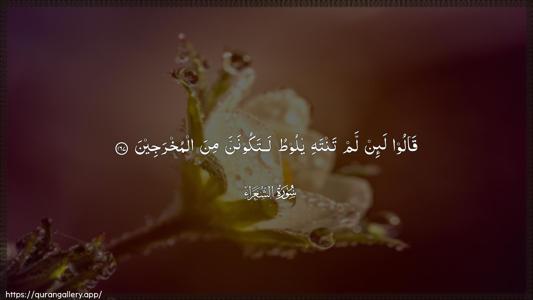 Ash-Shu"araa Ayah 167 - Arabic (Wide) wallpaper