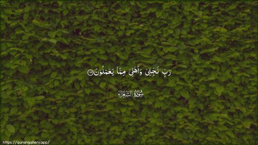 Ash-Shu"araa Ayah 169 - Arabic (Wide) wallpaper