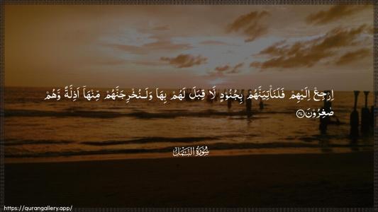 An-Naml Ayah 37 - Arabic (Wide) wallpaper