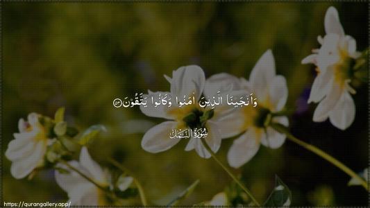 An-Naml Ayah 53 - Arabic (Wide) wallpaper