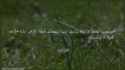 An-Naml Ayah 62 - Arabic (Wide) wallpaper