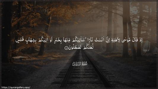 An-Naml Ayah 7 - Arabic (Wide) wallpaper