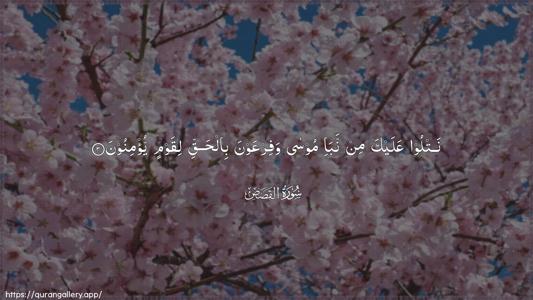 Al-Qasas Ayah 3 - Arabic (Wide) wallpaper