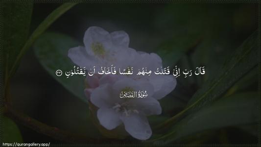 Al-Qasas Ayah 33 - Arabic (Wide) wallpaper