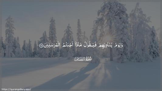 Al-Qasas Ayah 65 - Arabic (Wide) wallpaper