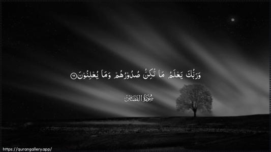 Al-Qasas Ayah 69 - Arabic (Wide) wallpaper