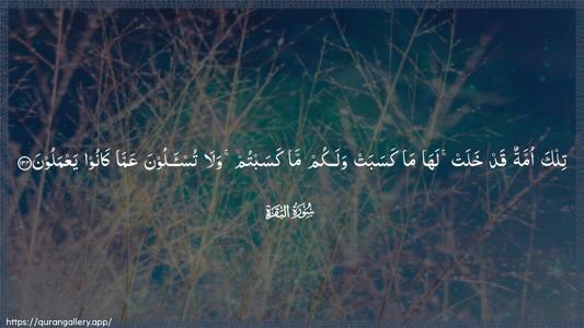 Al-Baqara Ayah 134 - Arabic (Wide) wallpaper