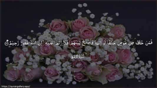 Al-Baqara Ayah 182 - Arabic (Wide) wallpaper