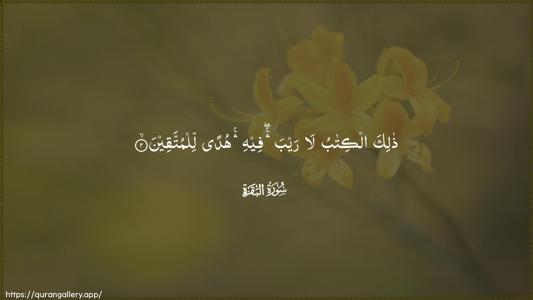 Al-Baqara Ayah 2 - Arabic (Wide) wallpaper