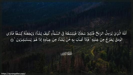 Ar-Room Ayah 48 - Arabic (Wide) wallpaper
