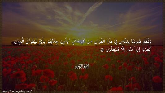Ar-Room Ayah 58 - Arabic (Wide) wallpaper