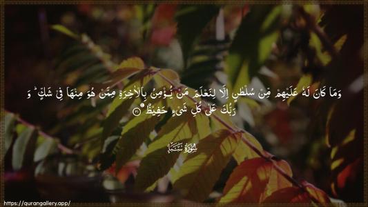 Saba Ayah 21 - Arabic (Wide) wallpaper