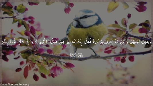 Saba Ayah 54 - Arabic (Wide) wallpaper