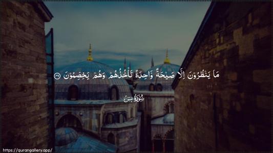 Yaseen Ayah 49 - Arabic (Wide) wallpaper