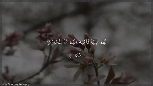 Yaseen Ayah 57 - Arabic (Wide) wallpaper