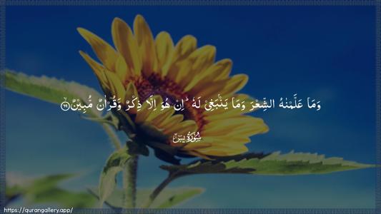 Yaseen Ayah 69 - Arabic (Wide) wallpaper
