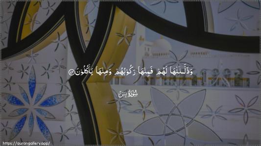 Yaseen Ayah 72 - Arabic (Wide) wallpaper