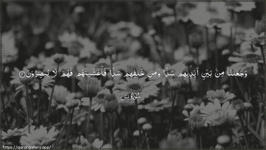 Yaseen Ayah 9 - Arabic (Wide) wallpaper