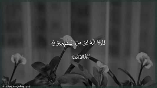 As-Saaffaat Ayah 143 - Arabic (Wide) wallpaper