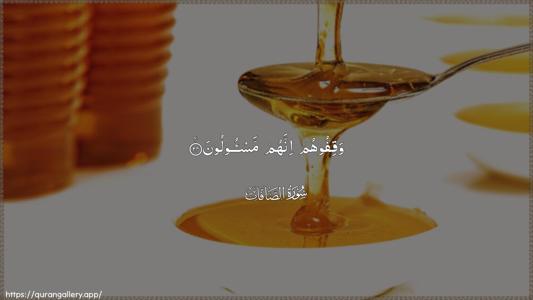 As-Saaffaat Ayah 24 - Arabic (Wide) wallpaper