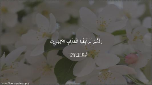 As-Saaffaat Ayah 38 - Arabic (Wide) wallpaper