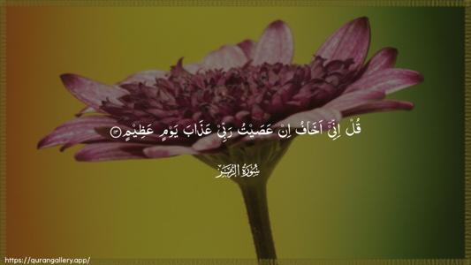 Az-Zumar Ayah 13 - Arabic (Wide) wallpaper