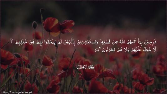 Aal-i-Imraan Ayah 170 - Arabic (Wide) wallpaper