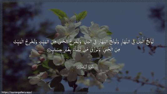 Aal-i-Imraan Ayah 27 - Arabic (Wide) wallpaper