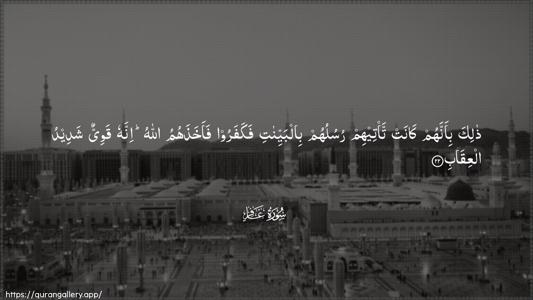 Al-Ghaafir Ayah 22 - Arabic (Wide) wallpaper